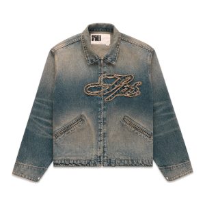 SCRIPT DENIM WORK JACKET