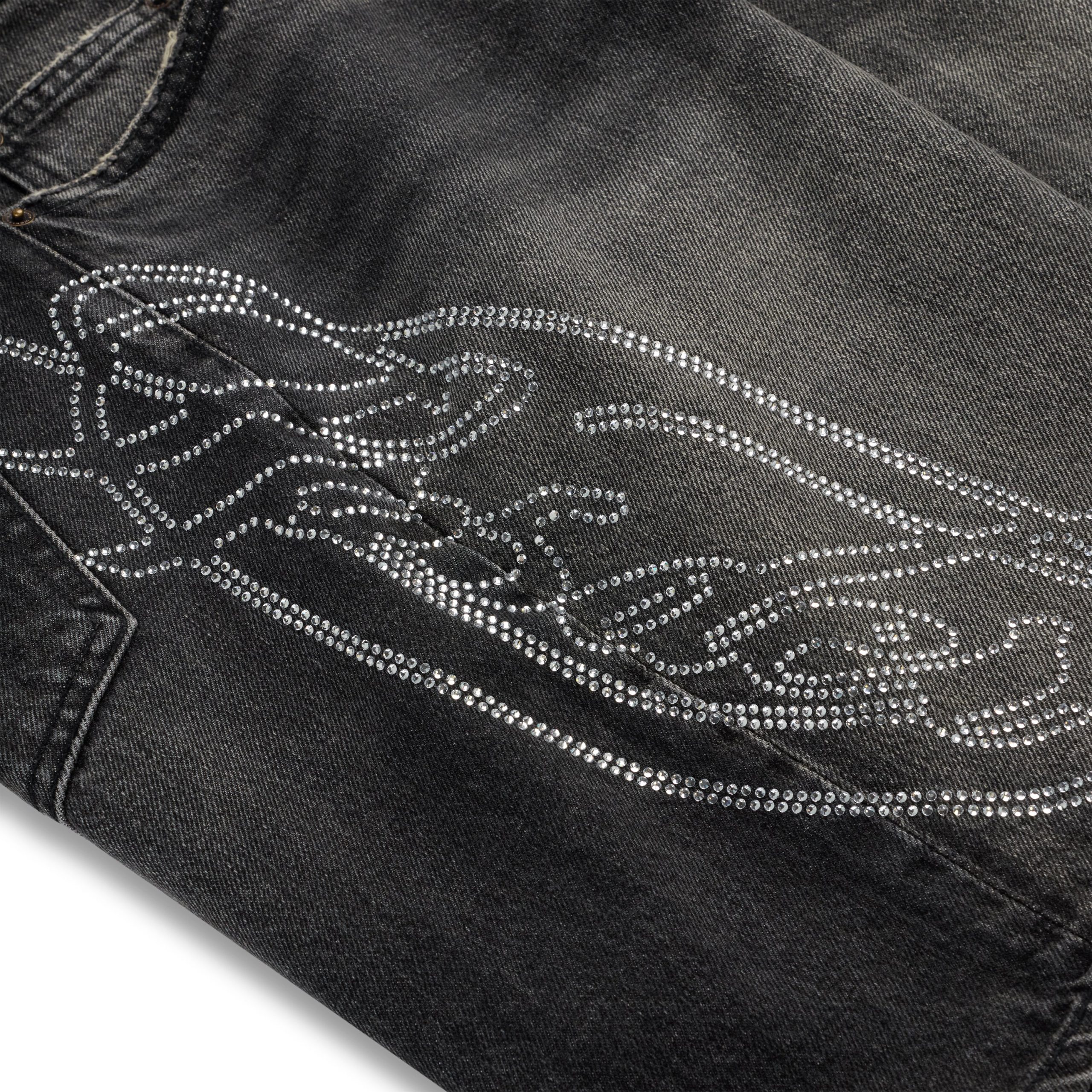 SCRIPT WEB DENIM SHORT - Image 3
