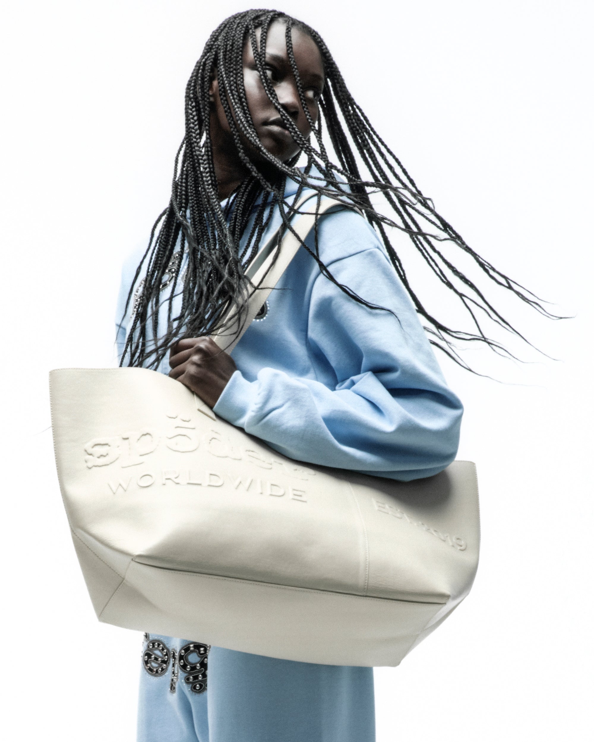 GHOST LEATHER TOTE BAG - Image 8