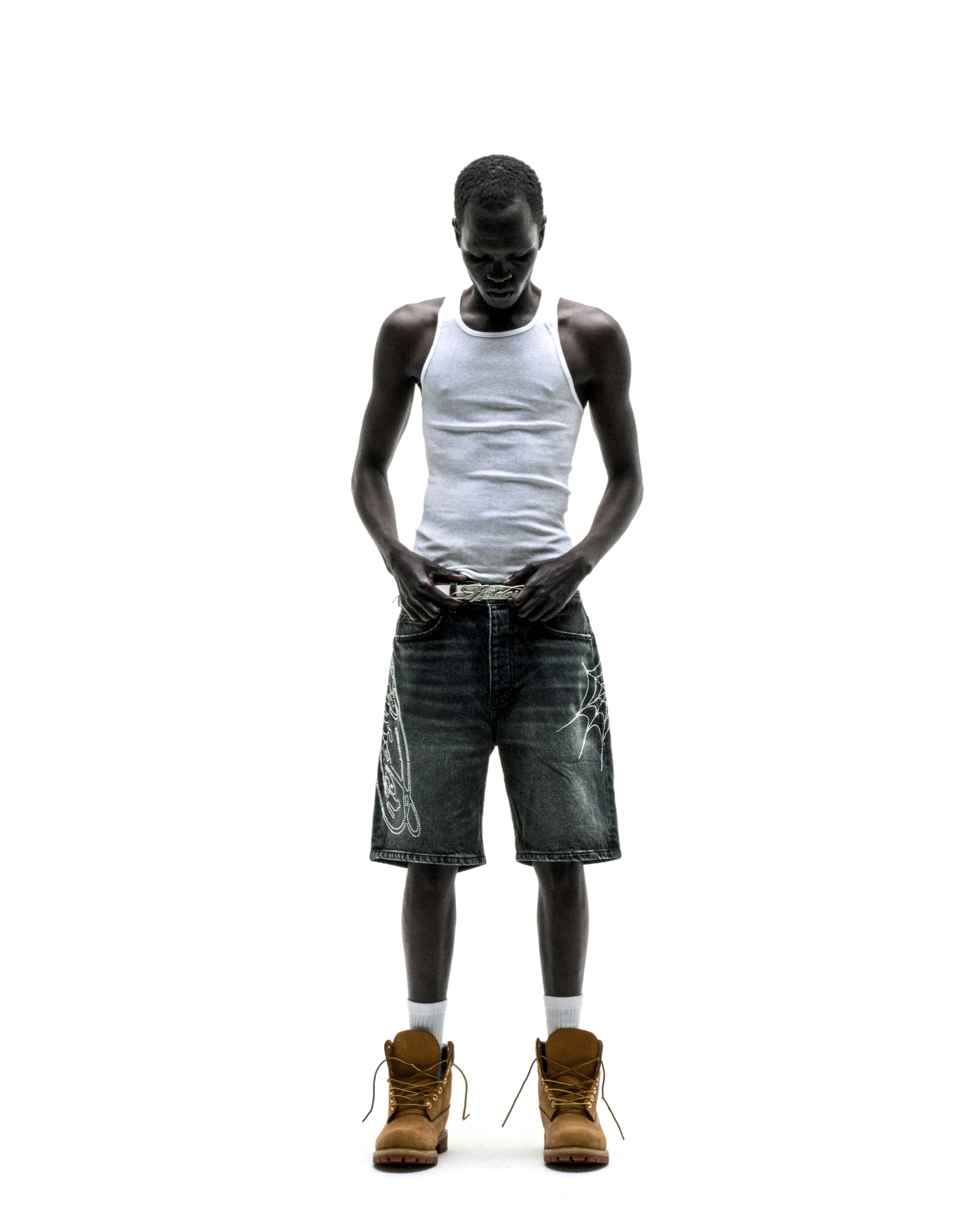 SCRIPT WEB DENIM SHORT - Image 5