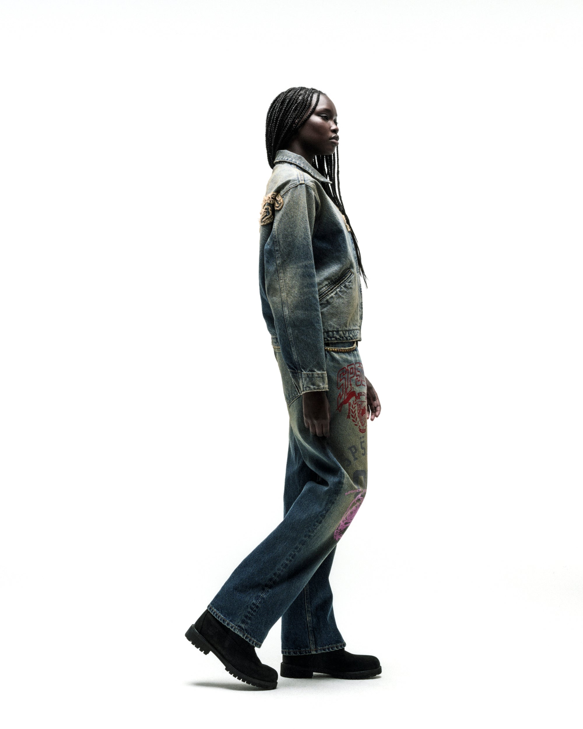 SCRIPT DENIM WORK JACKET - Image 11
